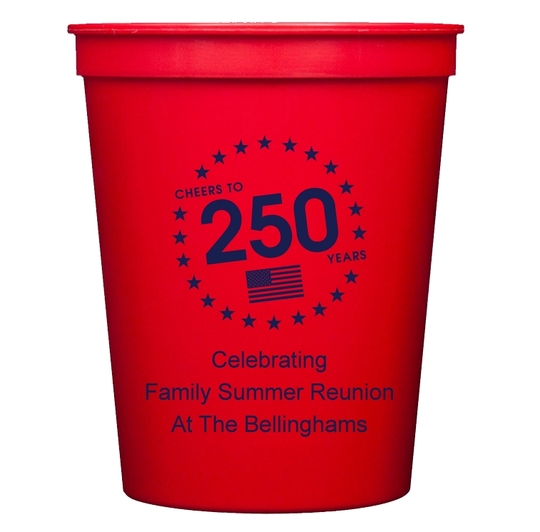 Cheers to 250 Years Stadium Cups