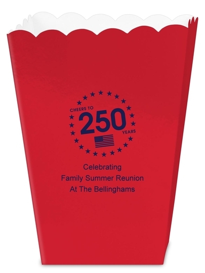 Cheers to 250 Years Mini Popcorn Boxes