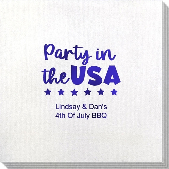 Party In The USA Bamboo Luxe Napkins