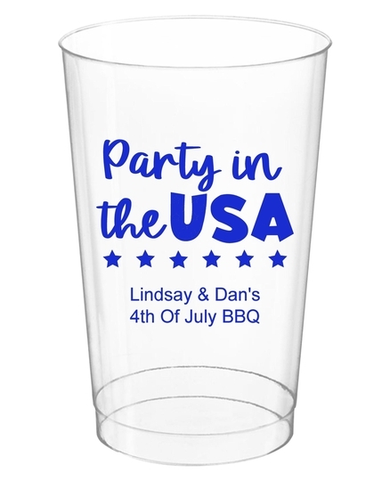 Party In The USA Clear Plastic Cups