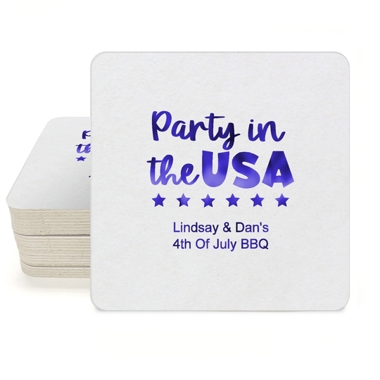 Party In The USA Square Coasters
