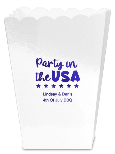 Party In The USA Mini Popcorn Boxes