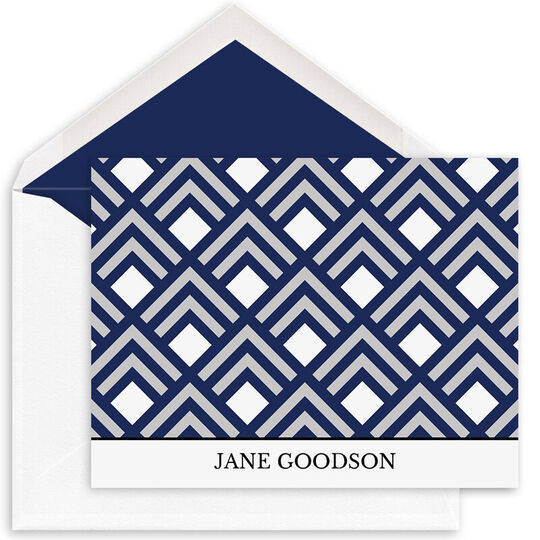 Geometric Pattern Folded Note Cards