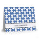 Blue Geometric Waves Folded Note Cards Image 4 of 4