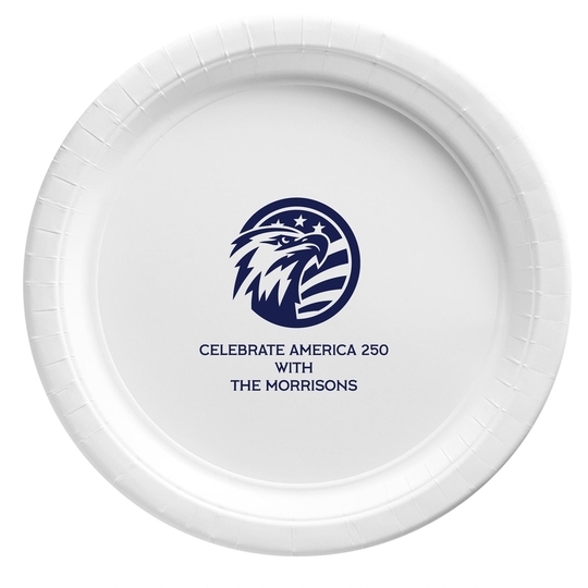 American Eagle with Flag Paper Plates