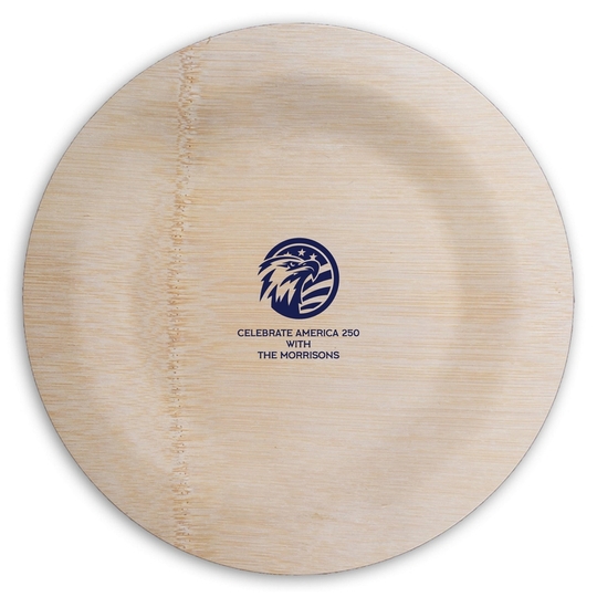  Round Bamboo Plates