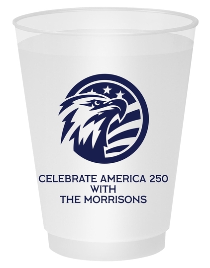 American Eagle with Flag Shatterproof Cups