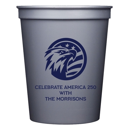 American Eagle with Flag Stadium Cups
