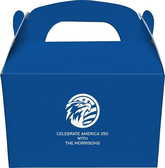 American Eagle with Flag Gable Favor Boxes