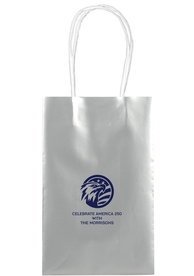 American Eagle with Flag Medium Twisted Handled Bags