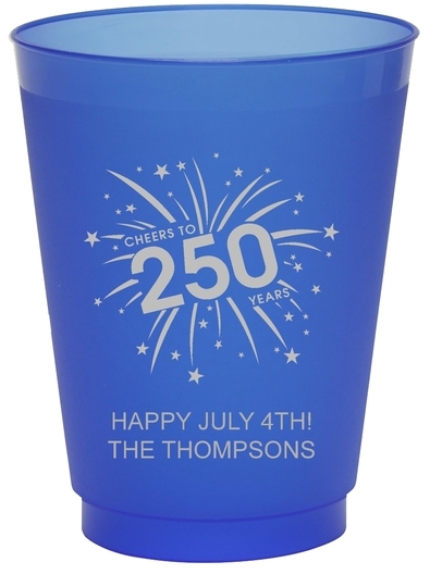 American 250 Celebration Colored Shatterproof Cups