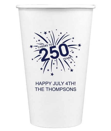 American 250 Celebration Paper Coffee Cups