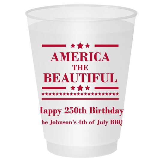 America The Beautiful Shatterproof Cups