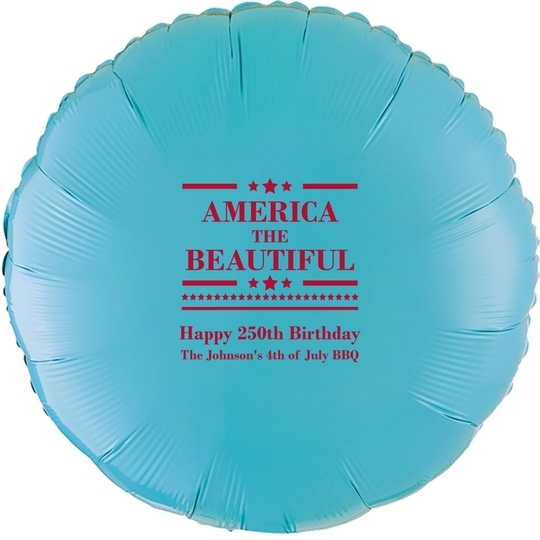 America The Beautiful Mylar Balloons