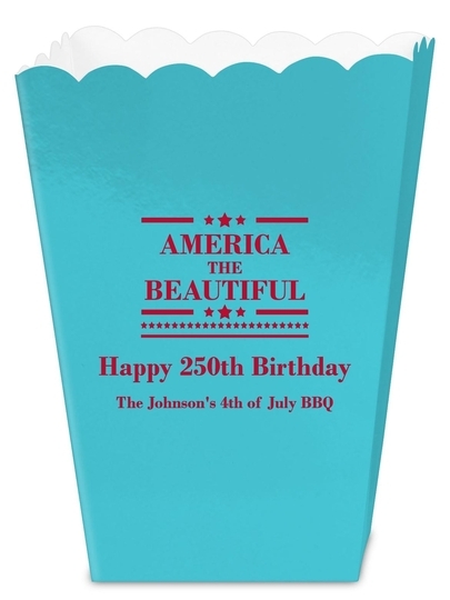 America The Beautiful Mini Popcorn Boxes