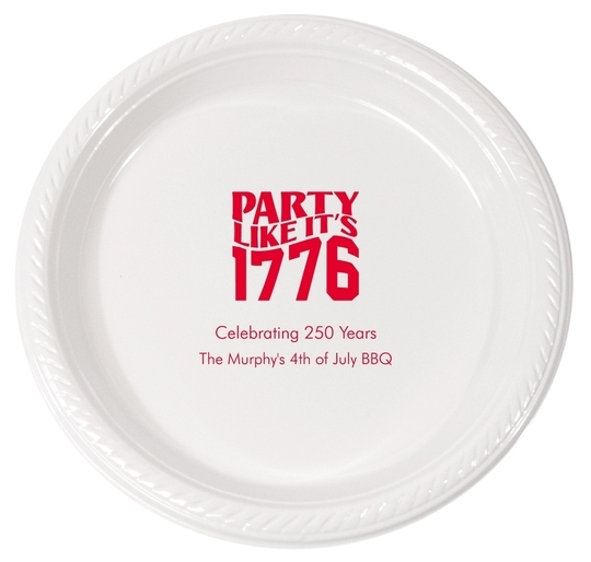 Party Like It's 1776 Plastic Plates