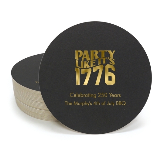 Party Like It's 1776 Round Coasters