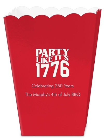 Party Like It's 1776 Mini Popcorn Boxes