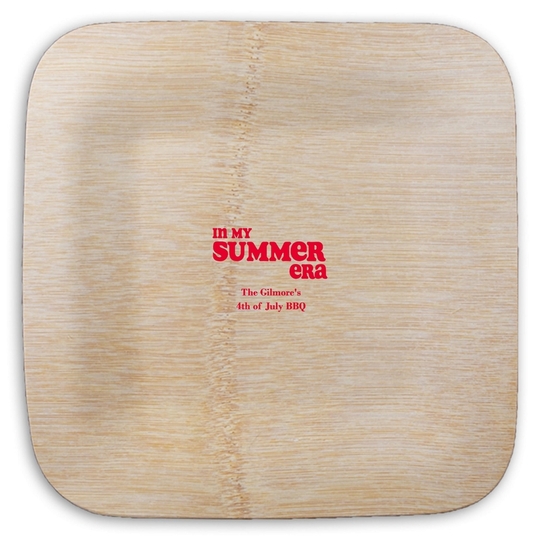In My  Square Bamboo Plates