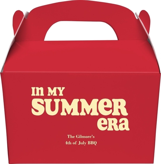 In My Summer Era Gable Favor Boxes