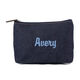 Personalized Denim Clutch Bag Image 1 of 3