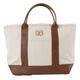 Personalized Kind Tote Bag with Vegan Leather Trim Image 1 of 3