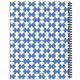 Blue Geometric Waves Spiral Notebook Image 2 of 7