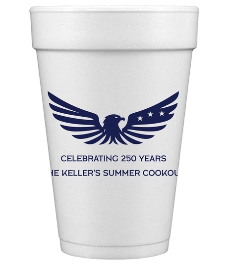 Valor Eagle Styrofoam Cups