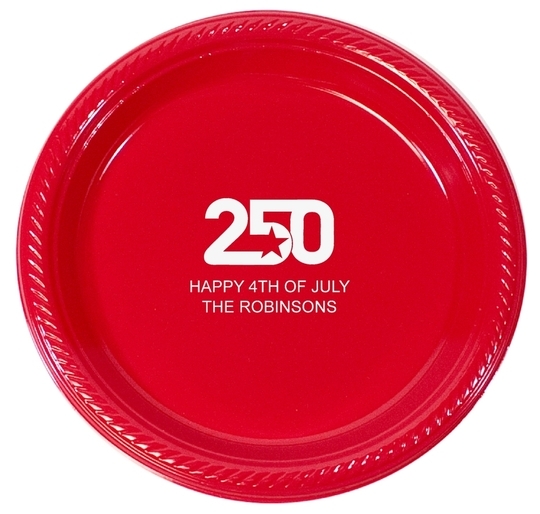 Bold Star 250 Plastic Plates