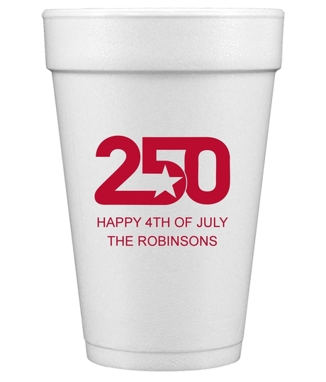 Bold Star 250 Styrofoam Cups