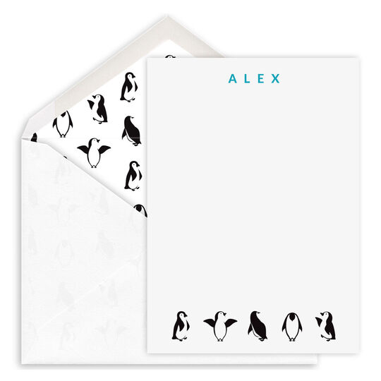 Playful Penguins Petite Flat Notes