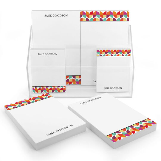 Colorful Geometric Notepad Set (6 Pads)