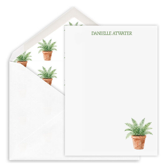 Potted Fern Petite Flat Notes