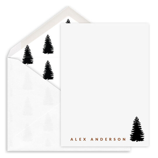 Pine Tree Petite Flat Note Cards