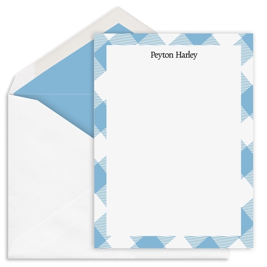 Picnic Plaid Flat Note Cards