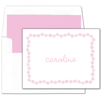 Pink Roses Foldover Note Cards