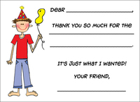 Custom Design Your Own Fill-In Thank You Note Cards