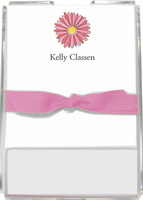 Gerber Daisy Memo Sheets in Holder