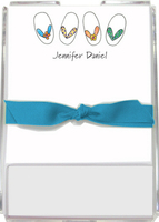 Summer Flip Flops Memo Sheets in Holder