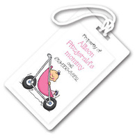 Stroller Rides Girl Luggage Tags
