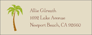 Palm Tree Return Address Labels