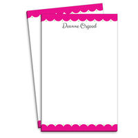Pink Scalloped Notepads