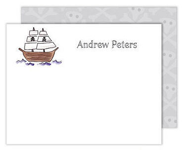 Ahoy Matey Flat Note Cards