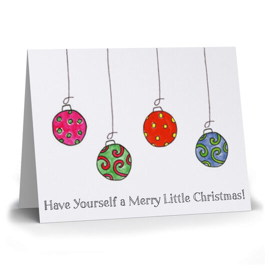 Deck the Halls Holiday Cards with Inside imprint