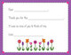 Wild Flowers Fill In Thank You Notes Image 1 of 2