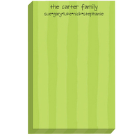Eloise Green Stripe Notepads
