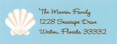 Seashell Return Address Labels