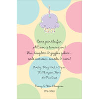 Cupcake Dot Invitations