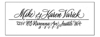 Varick Calligraphy Return Address Labels