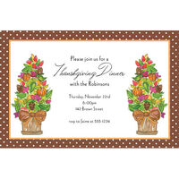 Fall Topiary Invitations